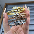 Bvlgari Geometric Crystal Cuff Bracelet – Elegant Luxury Jewelry