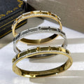 Bvlgari Geometric Open Cuff Bracelet – Elegant Luxury Jewelry
